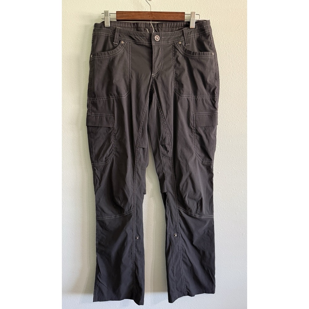 KUHL Splash Roll-up Pants Women's Gray Stretch Flex - Size 10 Reg